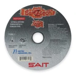 SAIT 23827 Z-Tech™ High Performance Cutting & Notching Wheels (Type 1/Type 41) 7" X .090" X 5/8"