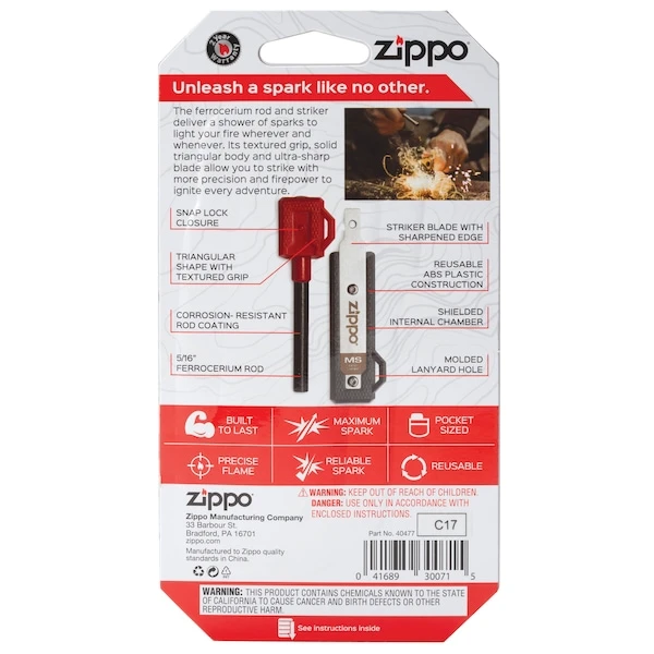 Zippo Mag Strike - Ferrocerium Rod Fire Starter 6 Zippo Mag Strike - Ferrocerium Rod Fire Starter - Image 6