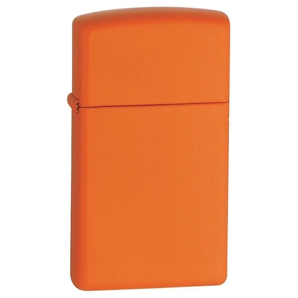 Zippo Slim Orange Matte Pocket Lighter 1 Zippo Slim Orange Matte Pocket Lighter
