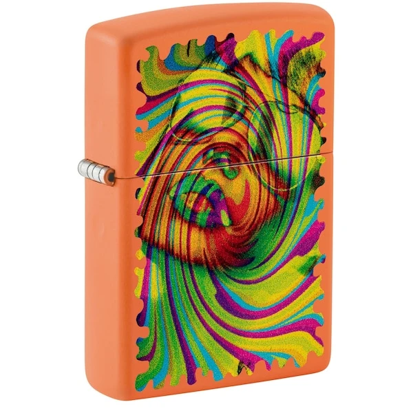 Zippo Sunglass Woman Design Orange Matte Pocklet Lighter 1 Zippo Sunglass Woman Design Orange Matte Pocklet Lighter